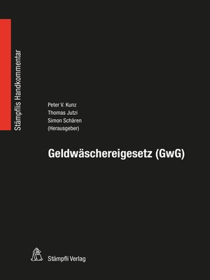 cover image of Geldwäschereigesetz (GwG)